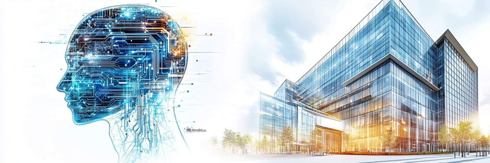Illustration von Sorge und Unsicherheit über KI-Einfluss im Facility Management und gesellschaftliche Ängste