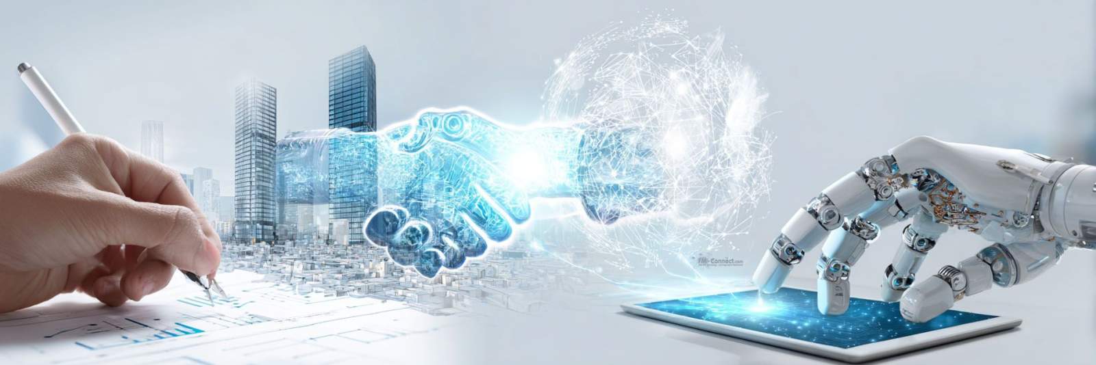 Symbole und Logos von Partnern für KI-Lösungen im Facility Management